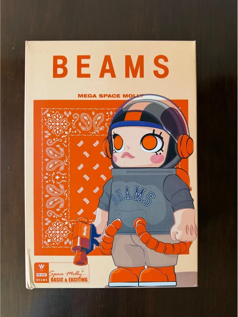 Authentic Pop Mart Mega Space Molly 400% Beams New Limited Edition Open Box